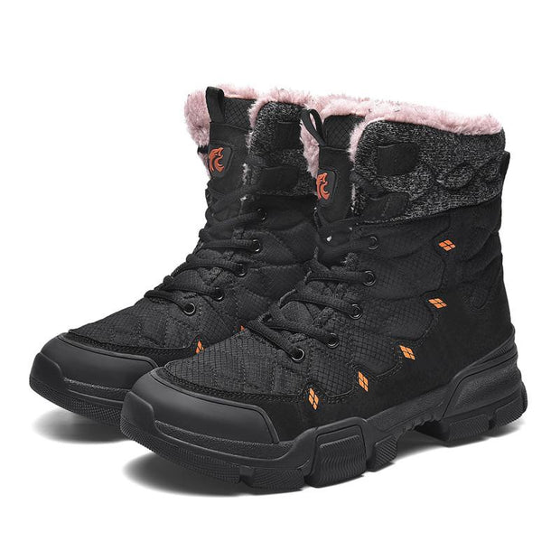 fansgemacht Winterwarme, rutschfeste, wasserdichte Wanderschuhe für Herren