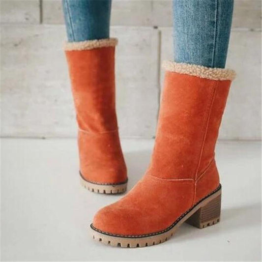 FansGemacht Warme Stiefel mit Fell