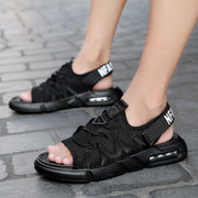 Männer Sommer Sandalen Mesh Atmungsaktive Flache Schuhe