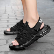 Männer Sommer Sandalen Mesh Atmungsaktive Flache Schuhe