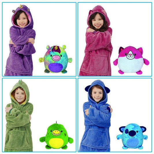 Fansgemacht Kuscheltier Hoodie für Kinder