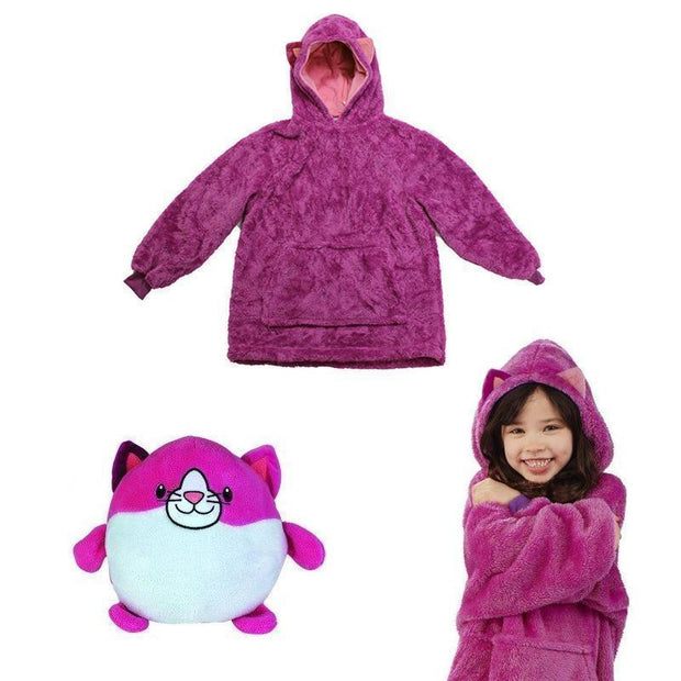 Fansgemacht Kuscheltier Hoodie für Kinder