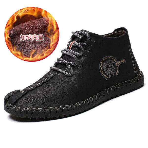 FansGemacht Männer Winter Stiefeletten Anti-Rutsch Leichte  Booties