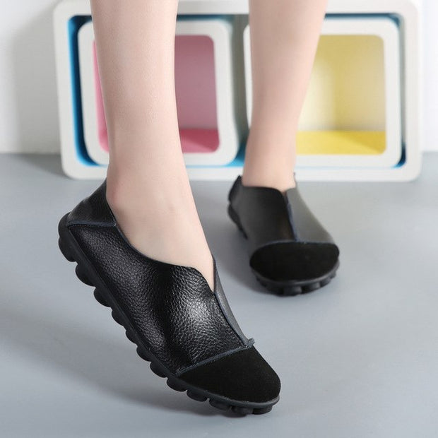 Plardin 2019 Solide Frauen Schuhe Wohnungen Mode Bequeme Halbschuhe