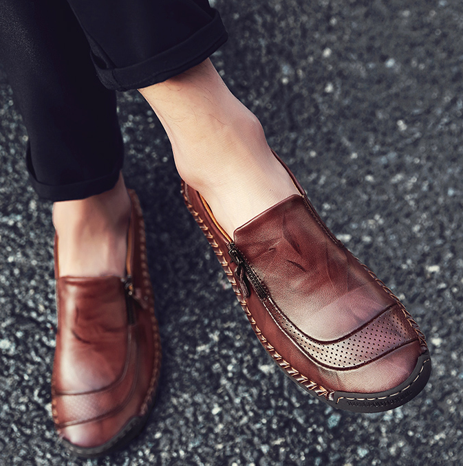 Marke Echtem Leder Männer Schuhe