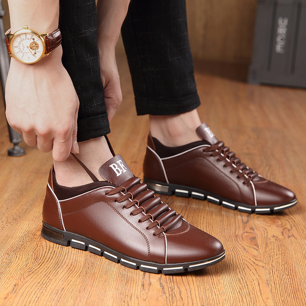 FansGemacht Männer Casual Mode Leder Sommer männer Flache Schuhe