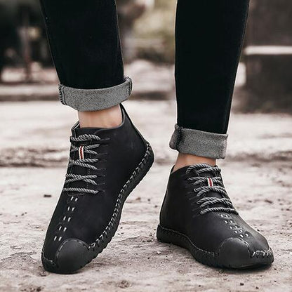 FansGemacht Männer Winter Stiefeletten Anti-Rutsch Leichte  Booties
