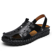 Sommer Echtem Leder Sandalen männer Casual Schuhe