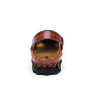 Sommer Echtem Leder Sandalen männer Casual Schuhe