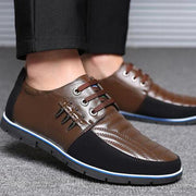 FansGemacht Sommer Atmungs Loch Echtem Leder Männer Schuhe