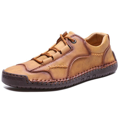 FansgemachtLässige handgefertigte Lederschuhe mit weicher Sohle