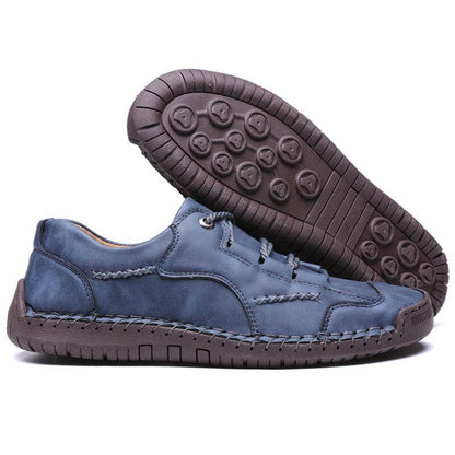 FansgemachtLässige handgefertigte Lederschuhe mit weicher Sohle